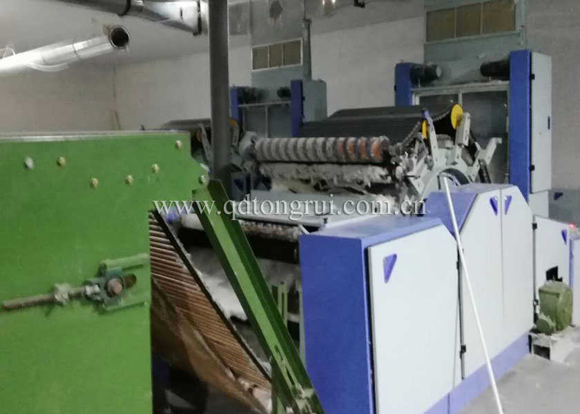 Double doffer card production line